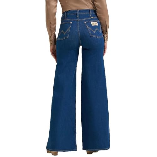Wrangler Women's Lainey Wilson Cheeky Wide Leg Jeans Denim 32x34